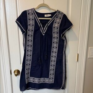 Vineyard Vines Navy and White Dress
